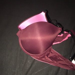 MAROON BRA